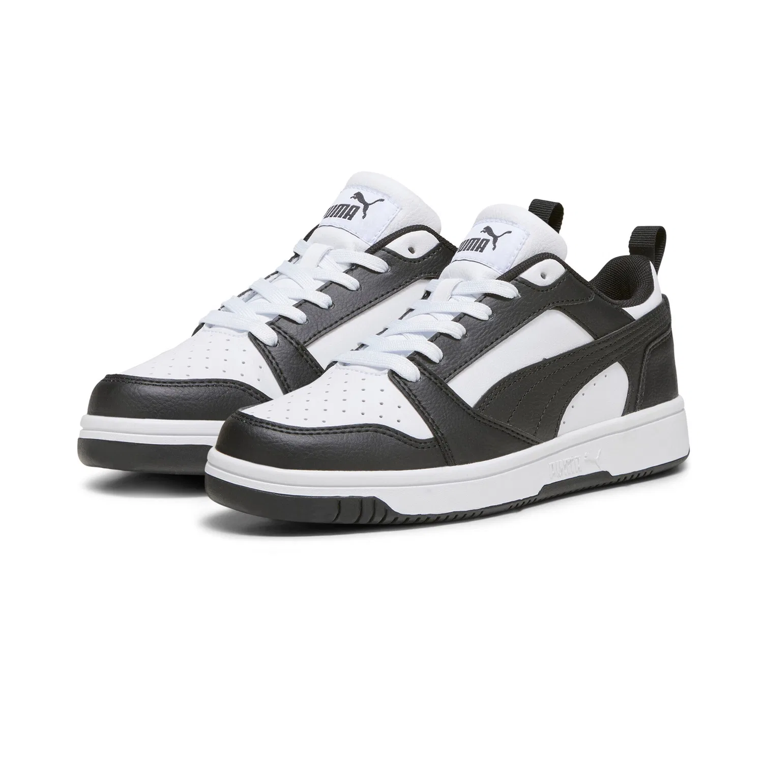 Детские ретро-кроссовки с дышащей стелькой PUMA, White/Black