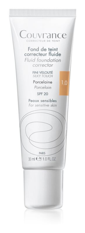 

Жидкая основа SPF 20 Avène Couvrance, оттенок 1.0 Porcelain 30 мл