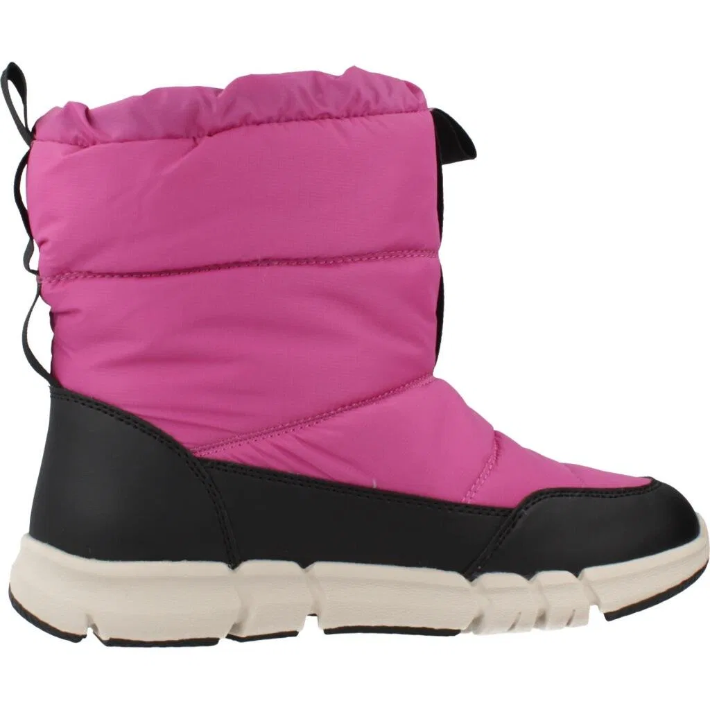Детские сапоги с технологией Amphibiox Geox J Flexyper Girl B, Rosa Fuchsienrosa Schwarz — фото 4