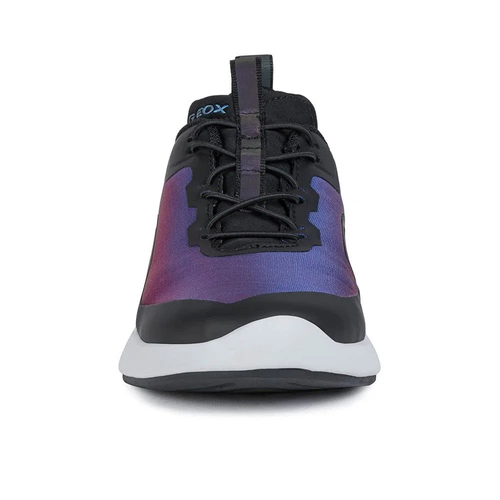 Детские кроссовки для мальчиков с принтом J04BMA.0AS54 C8277 Geox, Violet Black — фото 4