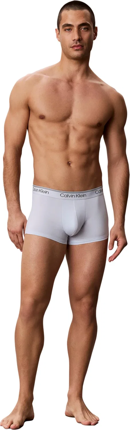 Мужские трусы-слипы с заниженной посадкой Calvin Klein, Blue (Convoy/Running Dot Dark Sapphire/Pl) — фото 4