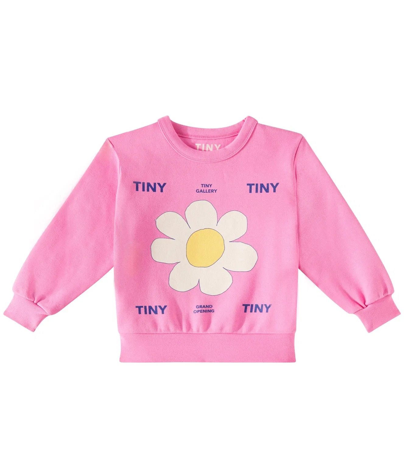 Свитшот хлопковый с принтом Tinycottons, розовый