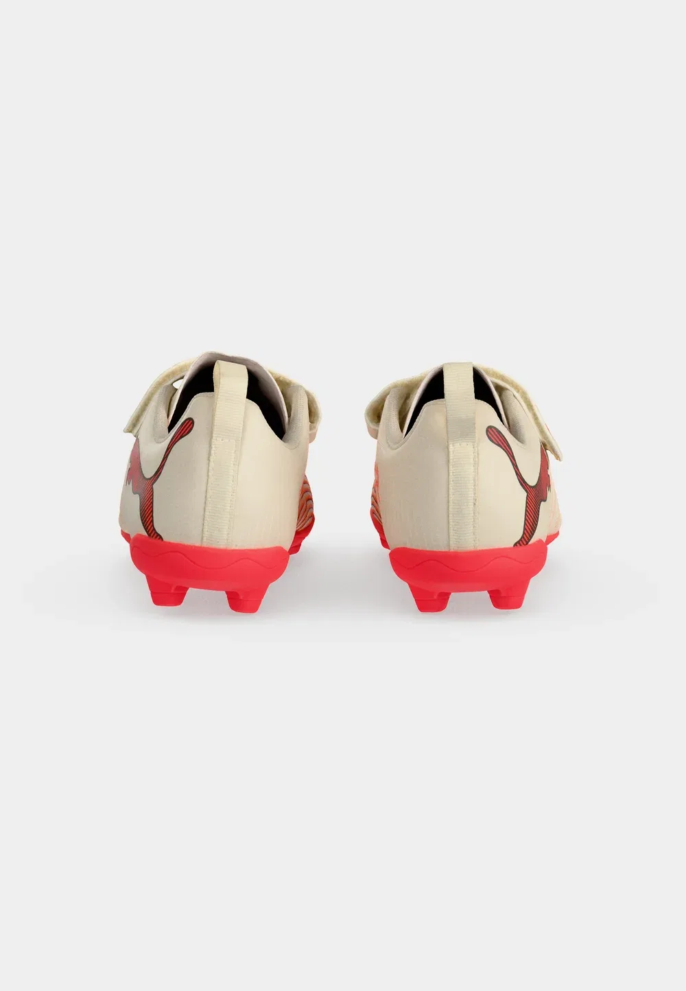 Футбольные бутсы Future 9 play fg/ag jr unisex для искусственных газонов Puma, Sugared Almond/White/Ultra Red/Black — фото 4