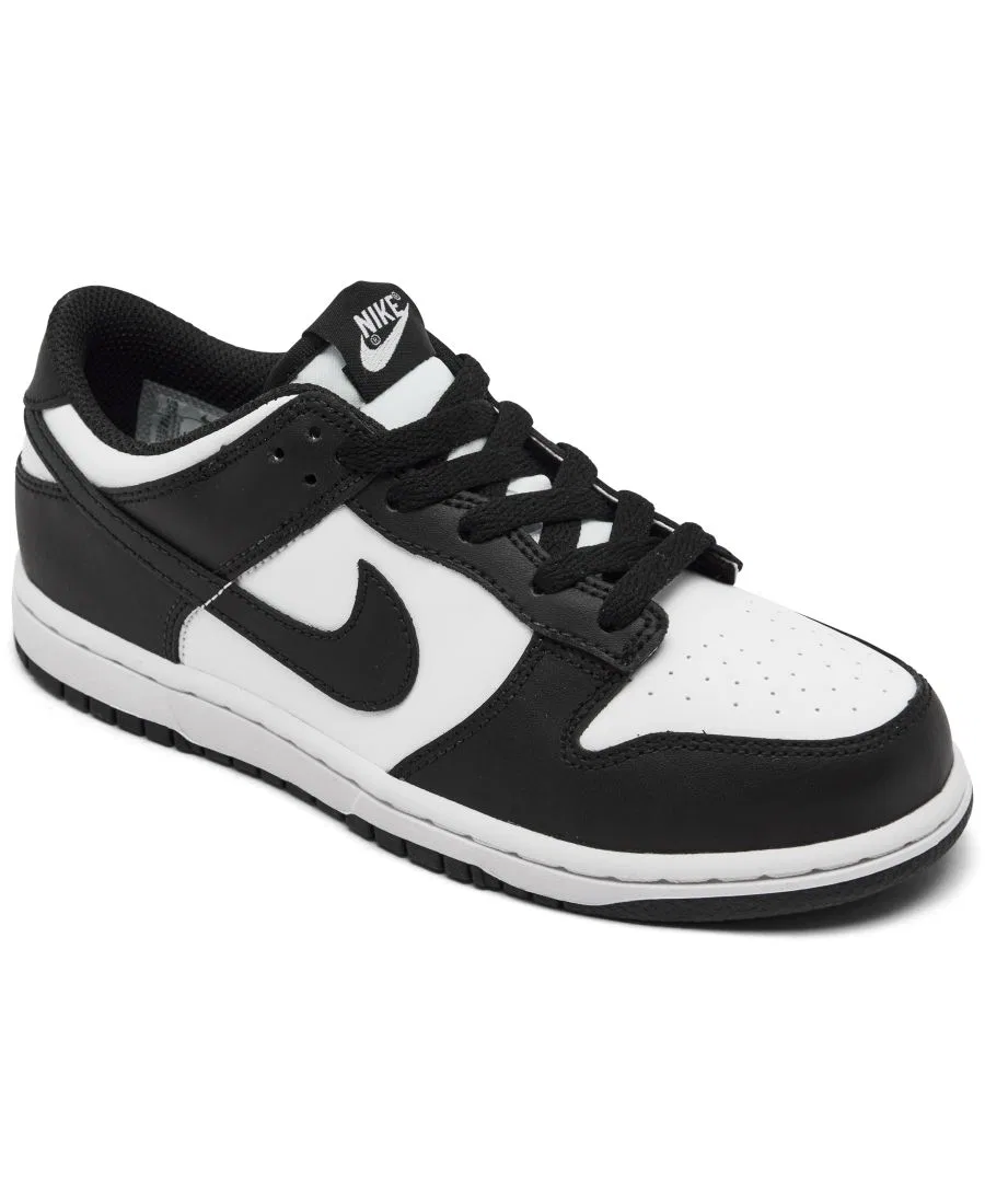 Кроссовки Nike Dunk Low с замшевым верхом, White Black
