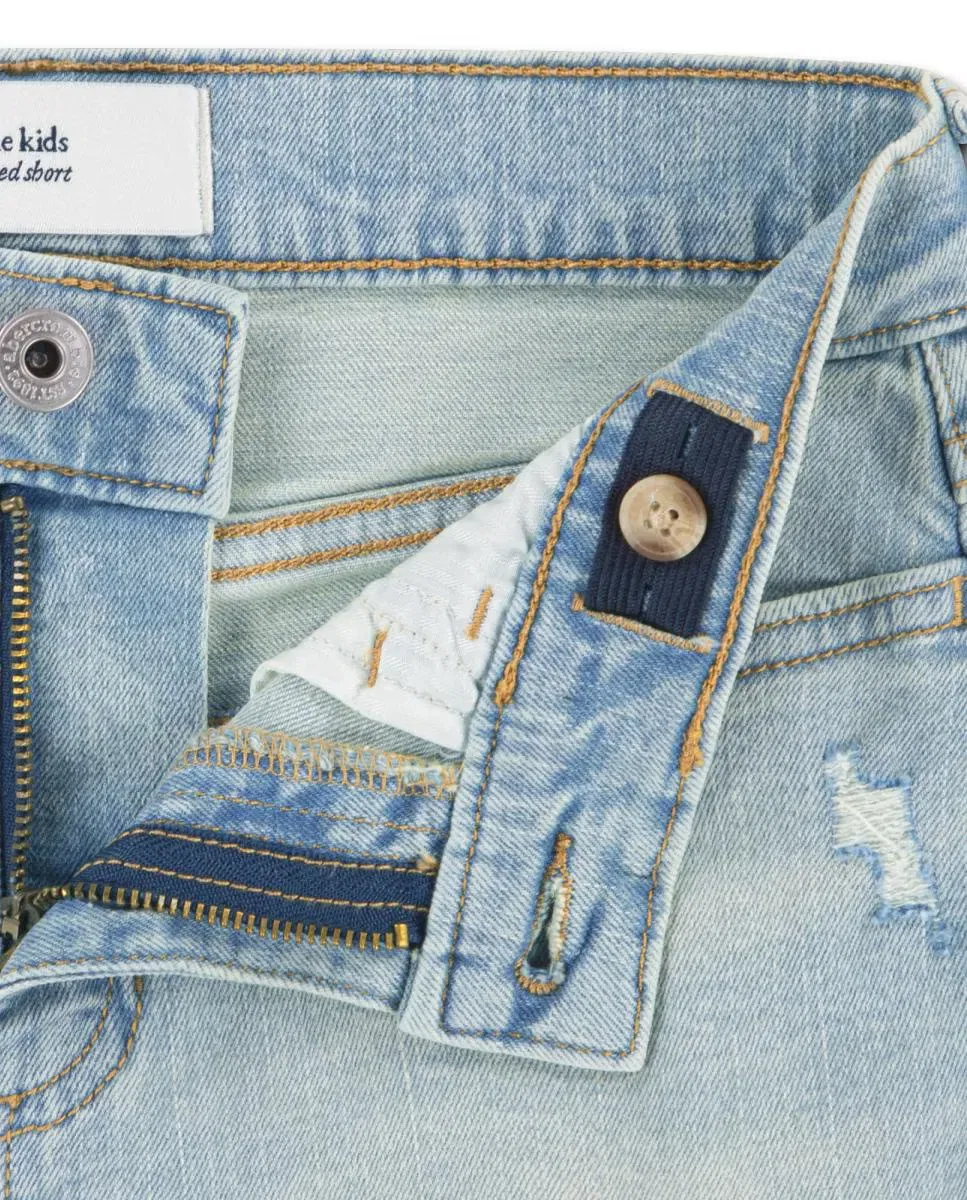 Детские шорты для девочек свободного кроя Abercrombie Kids, Azul — фото 3