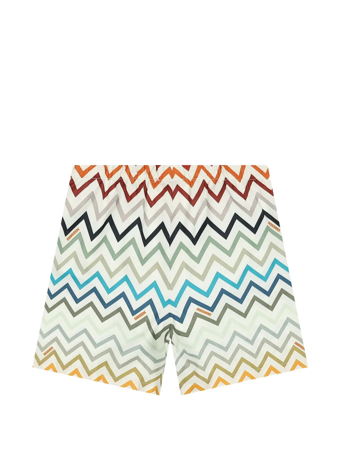 Шорты с принтом зигзаг Missoni Kids, зеленый — фото 2