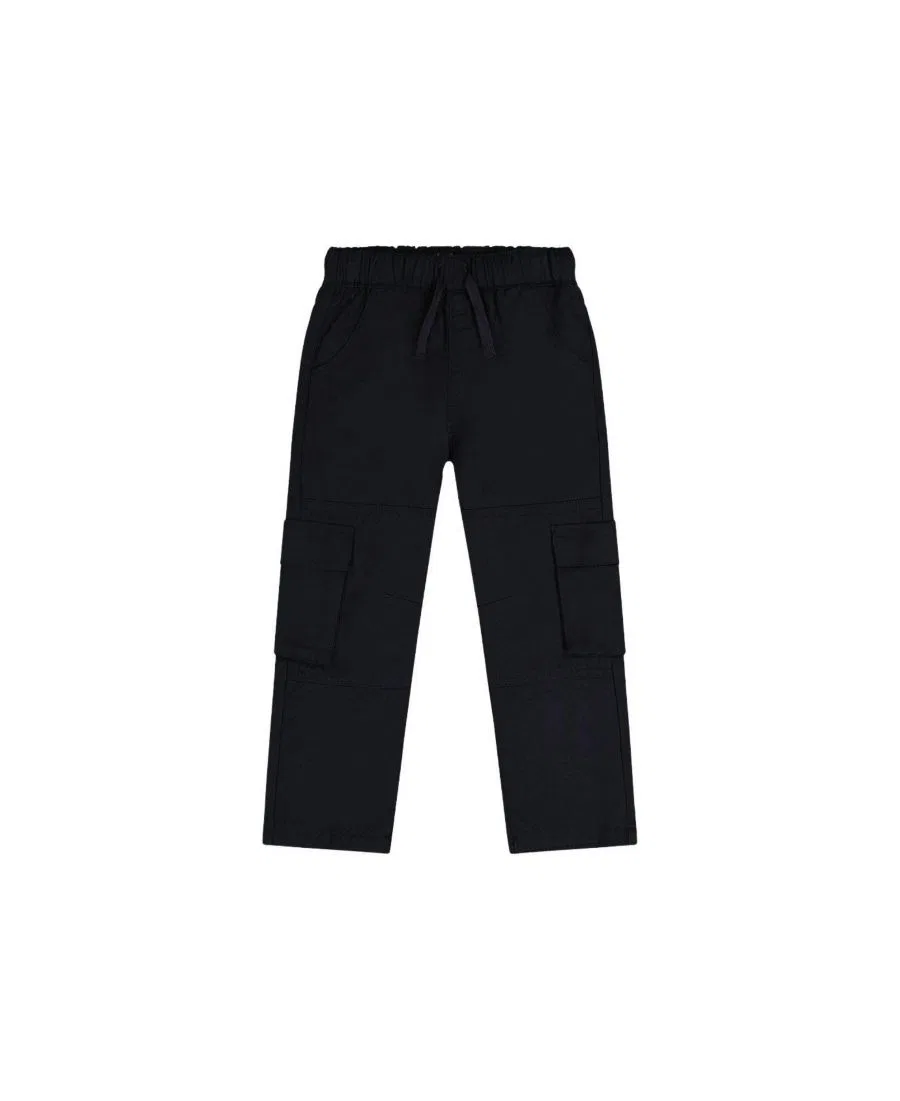 Штаны из твила с карго-карманами, модель Boys Must-Haves Deux par Deux, Dark Blue