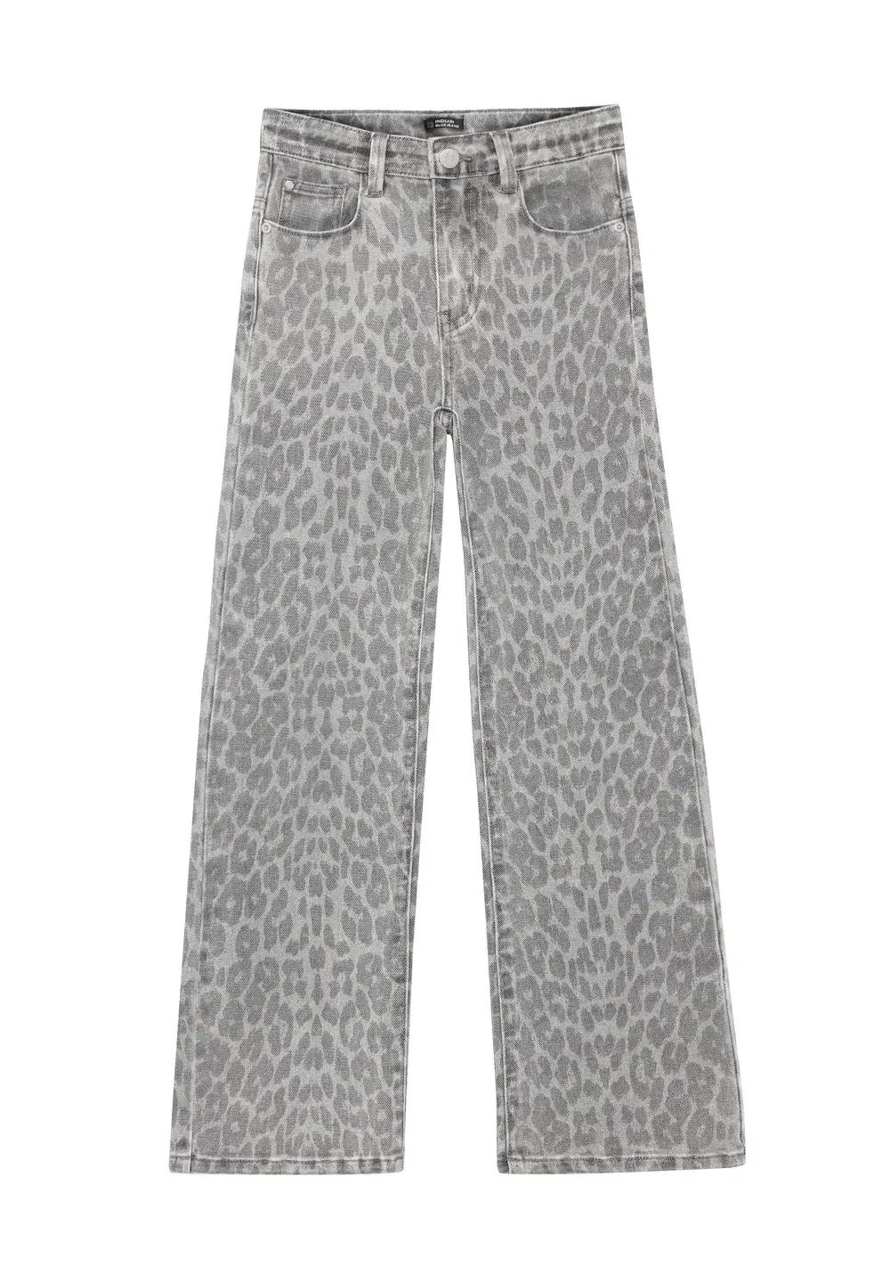 Джинсы свободного кроя с принтом - джинсы свободного силуэта Indian Blue Jeans, Grey — фото 2
