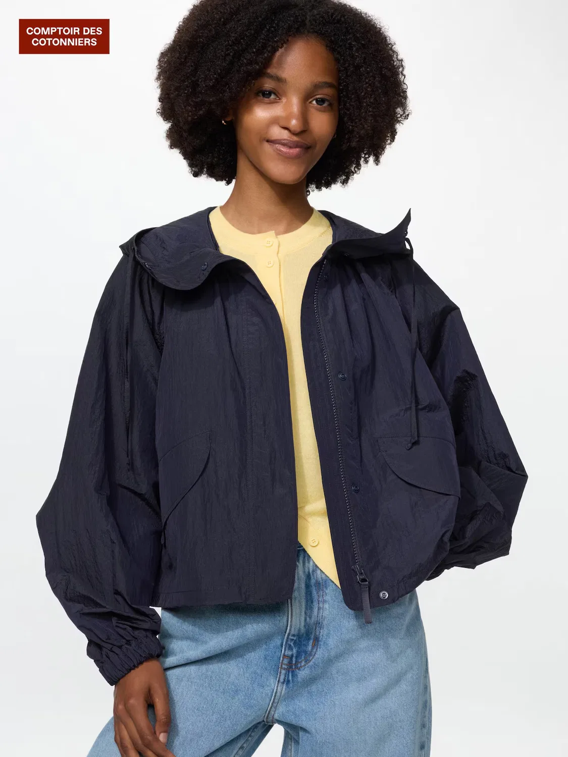 Парка Uniqlo Универсал, универсальная, синий