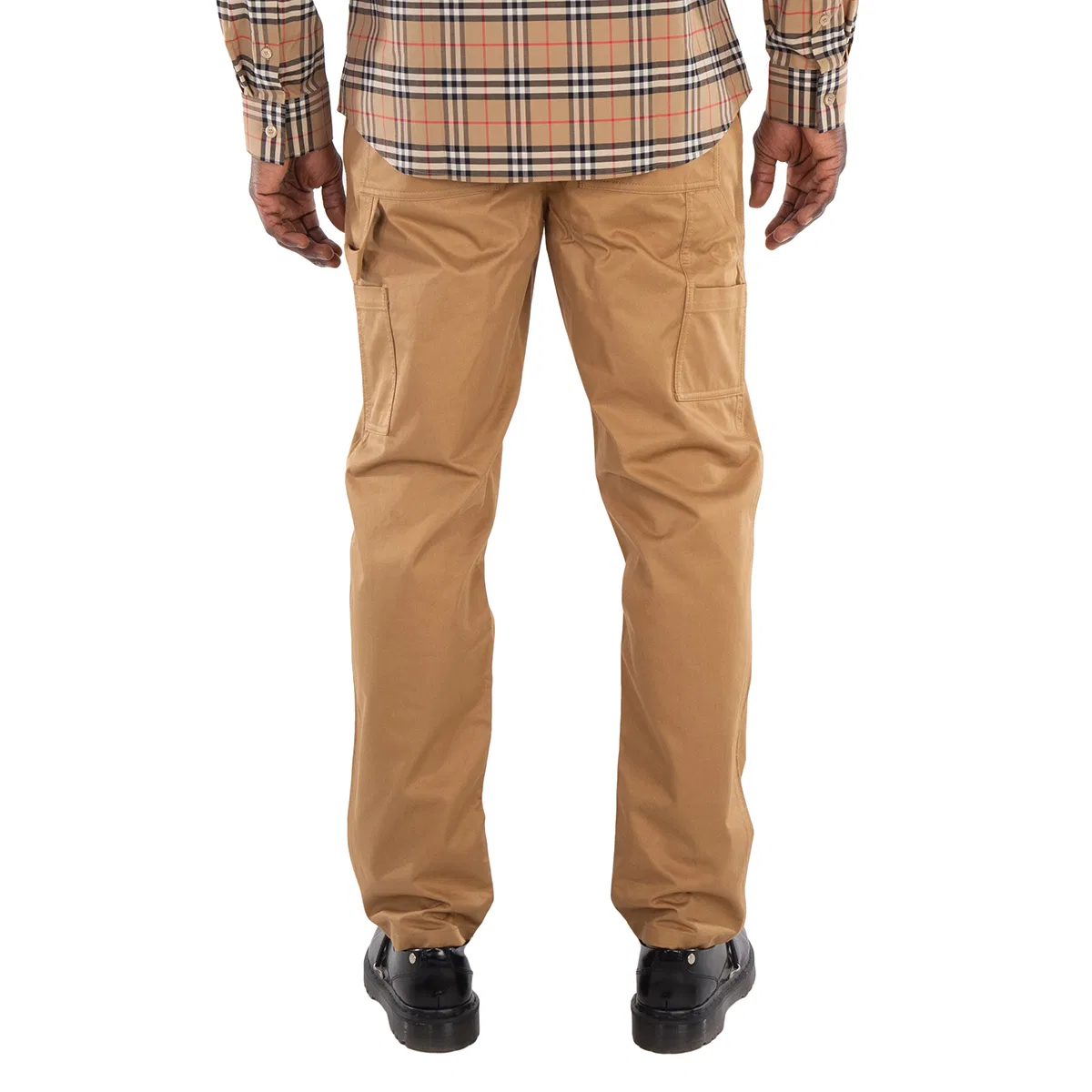 Брюки повседневные из органического хлопка Denton Burberry, Camel — фото 3