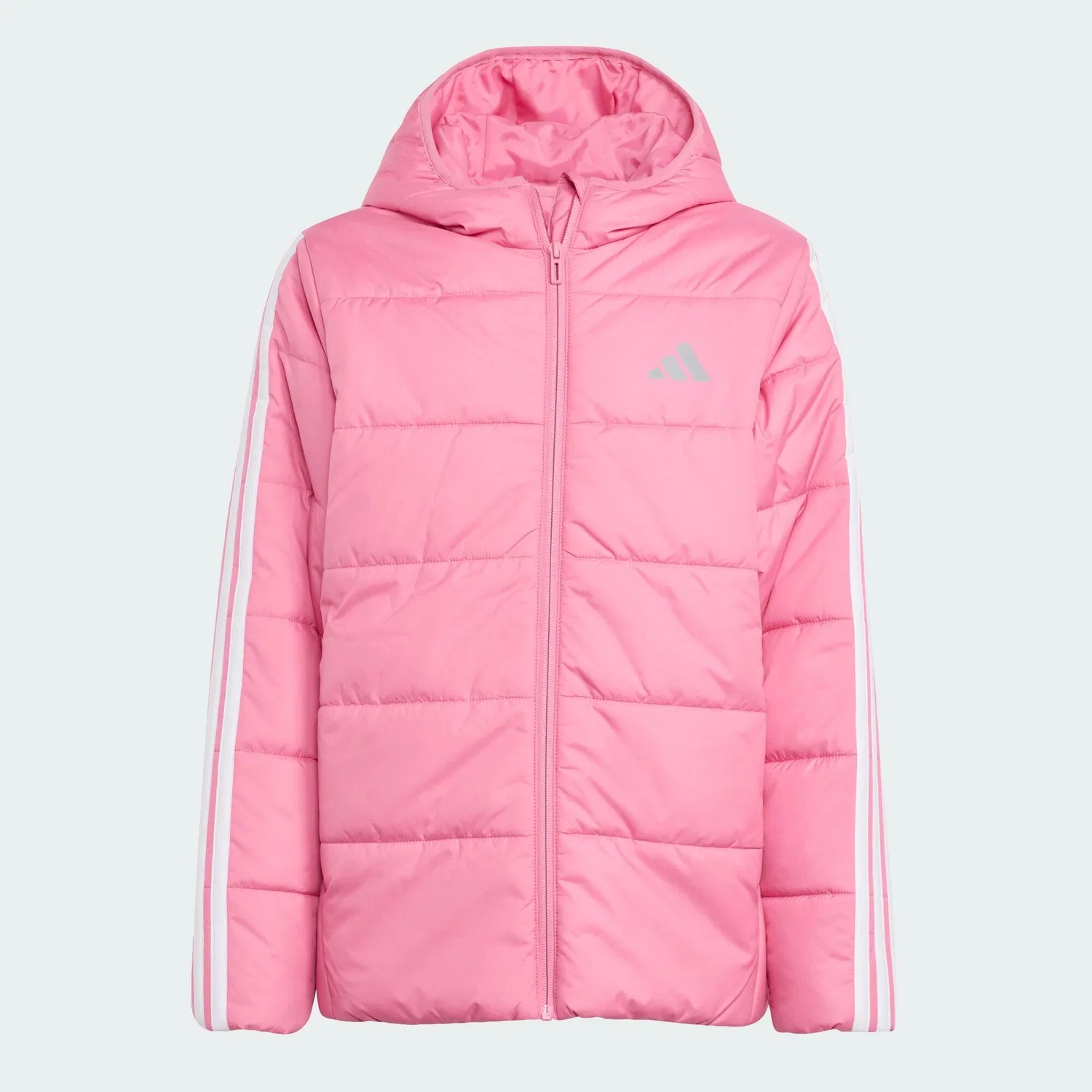 Детская утепленная куртка с принтом 3-Streifen Adidas, Rosa Weiss