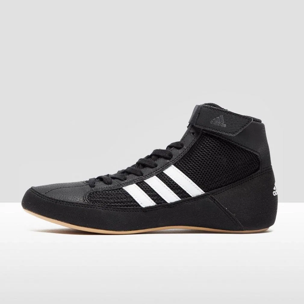 Детские боксерские кроссовки для мальчиков с сеткой Hvc K Adidas, Black Schwarz — фото 2