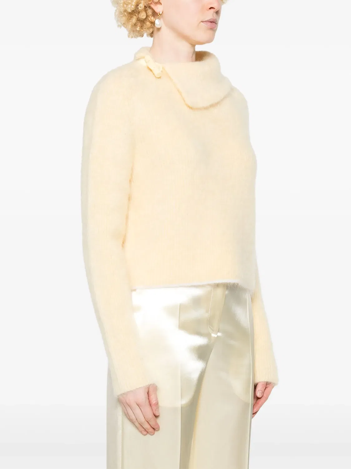 Свитер Le Pull Marina Jacquemus, светло-желтый — фото 3