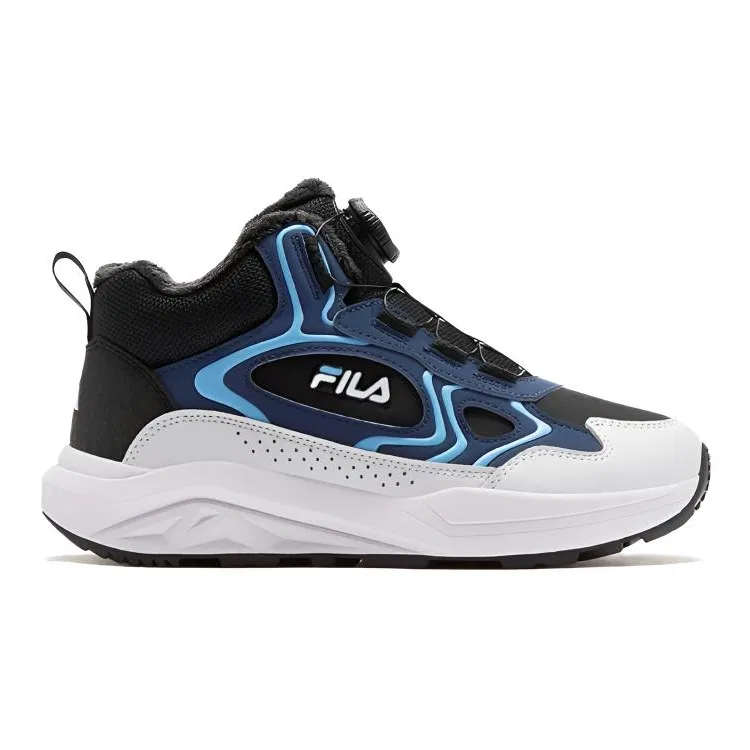 Детские кроссовки для бега с дышащим верхом FILA KIDS SEASON FSW, Black/Badge Blue — фото 3