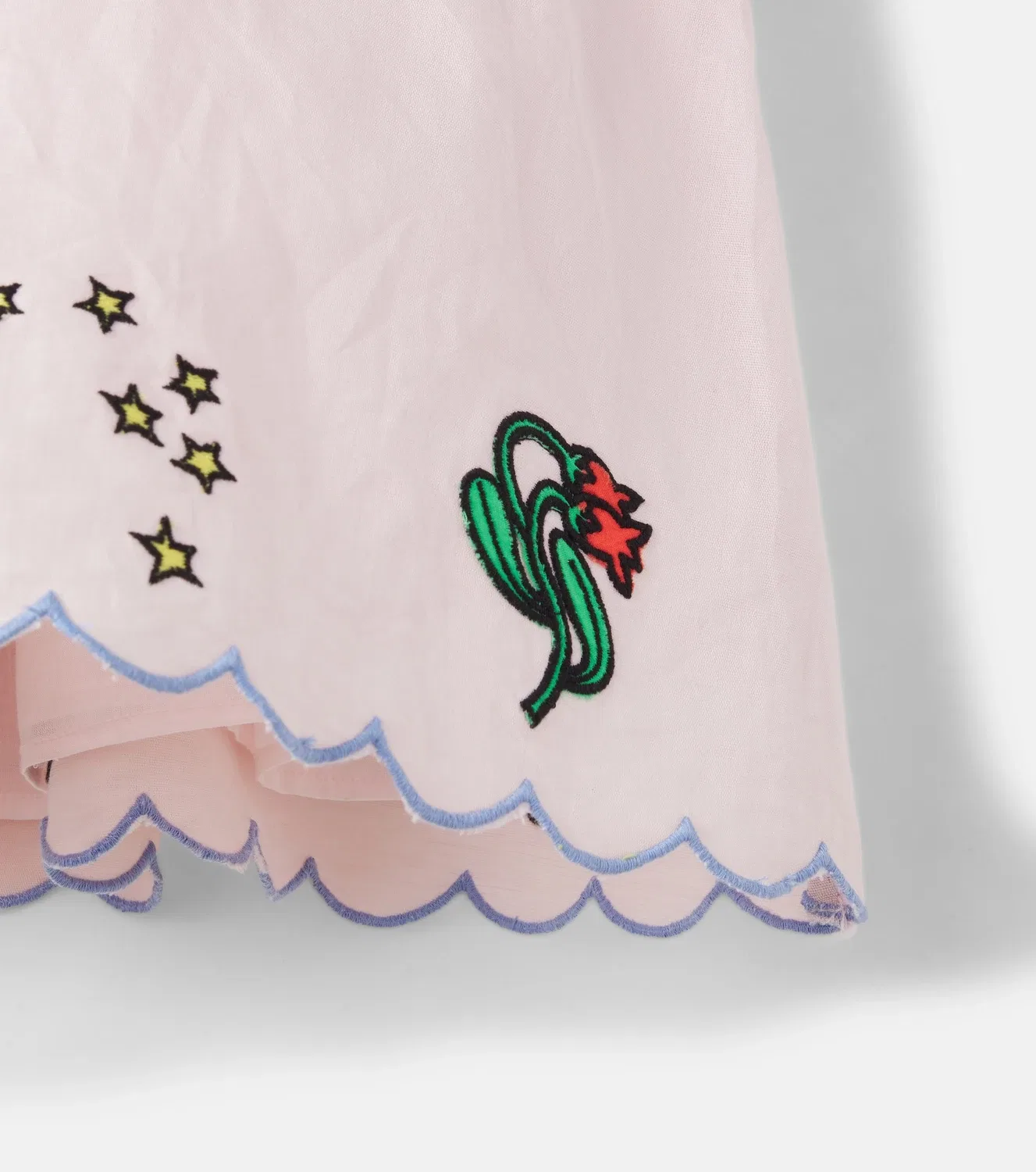 Платье с фестончатым подолом Stella Mccartney Kids, розовый — фото 4
