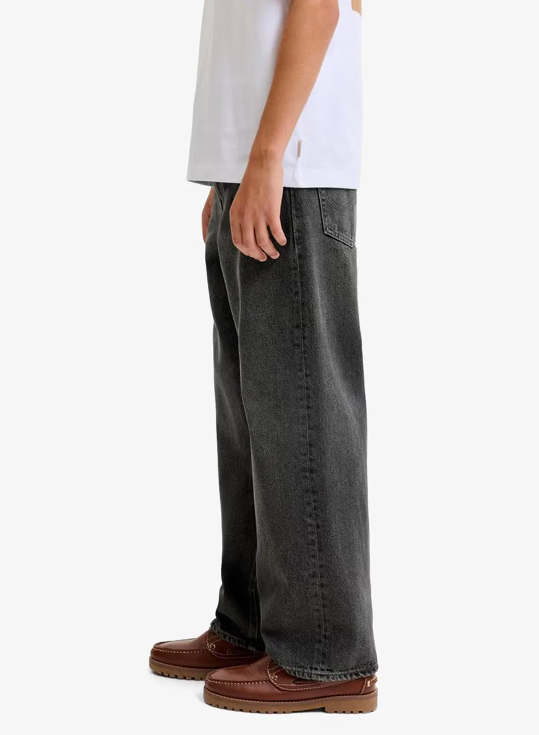 Джинсы мешковатые детские Jack & Jones Junior, черный — фото 3