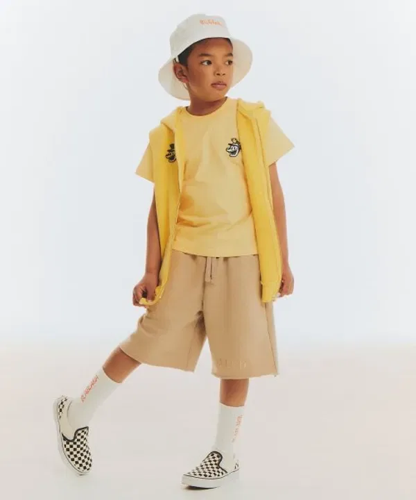 Шорты логотип, Logo shorts Blablakia, бежевый