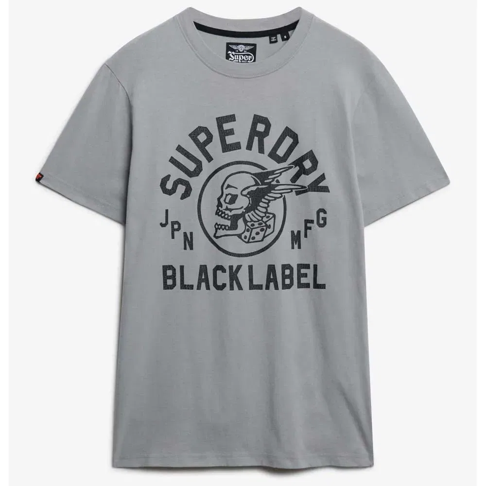 Футболка с коротким рукавом Black Label Superdry, серый — фото 3