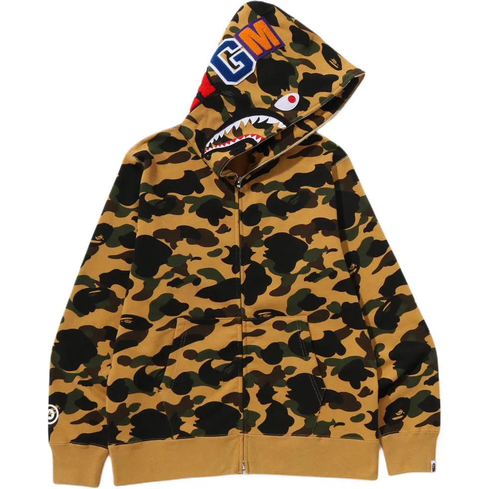 Детский свитшот с капюшоном 1ST CAMO A BATHING APE, Yellow