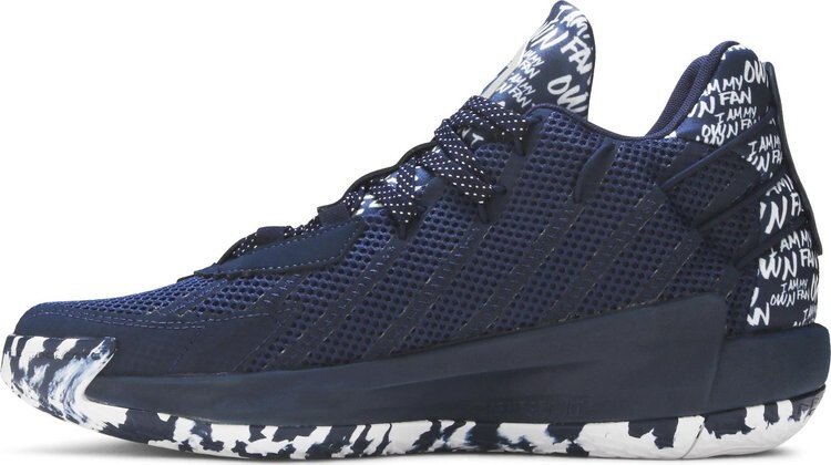 Кроссовки Adidas Dame 7 'I Am My Own Fan - Collegiate Navy', синий — фото 4