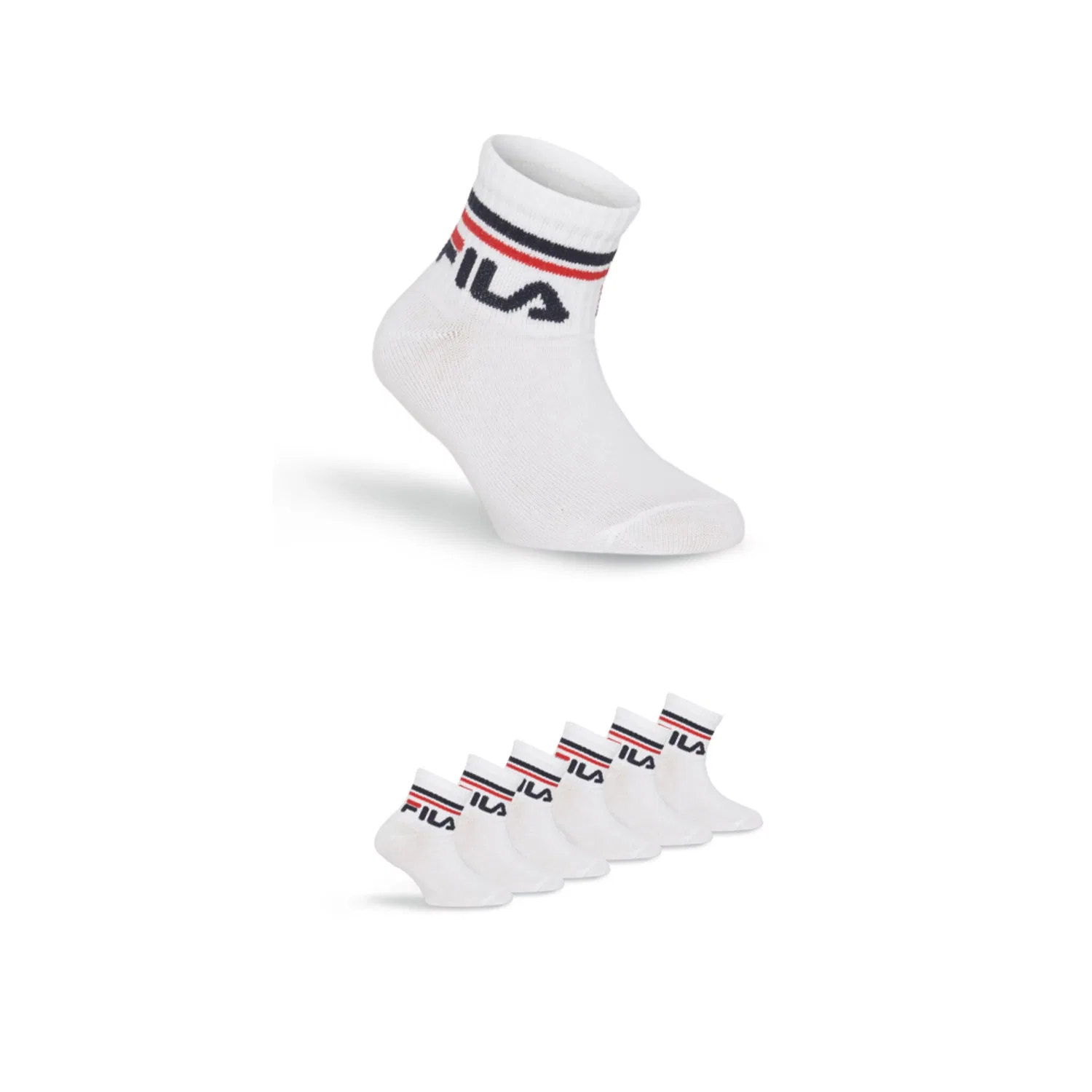Детские носки с логотипом Fila, White