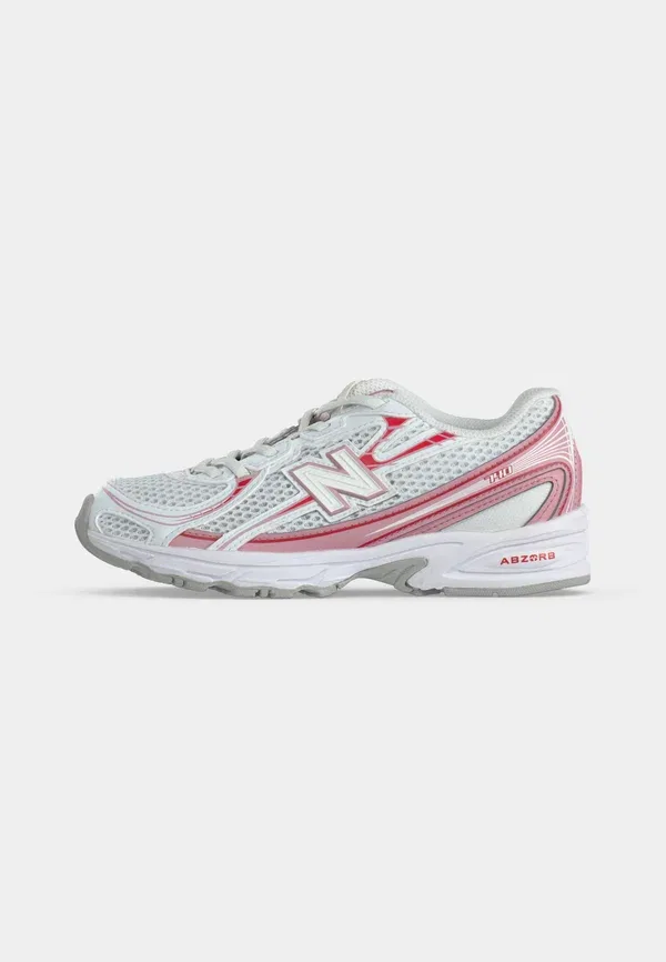 Кроссовки с сетчатым верхом 740 New Balance, white/pink taffy/team red, белый/красный/розовый — фото 2
