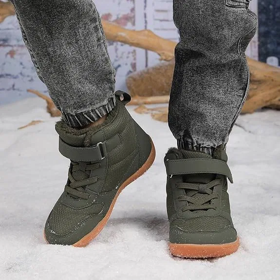 Детские зимние ботинки для снега с широким носком HICKMONBER, Army Green — фото 2