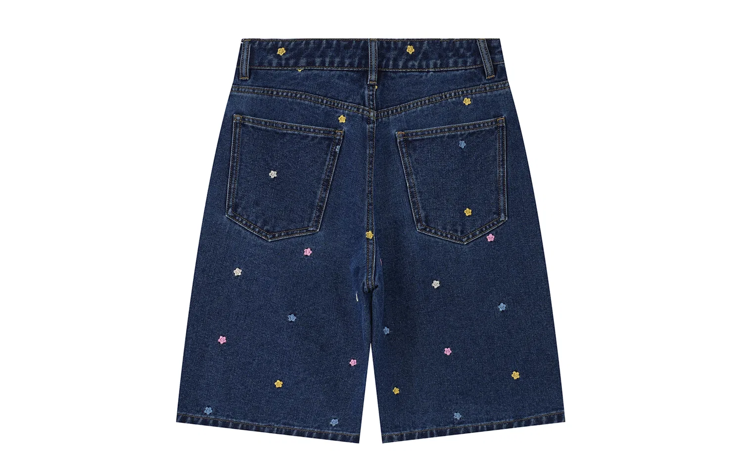 Детские джинсовые шорты с принтом F426, Dark Blue — фото 3