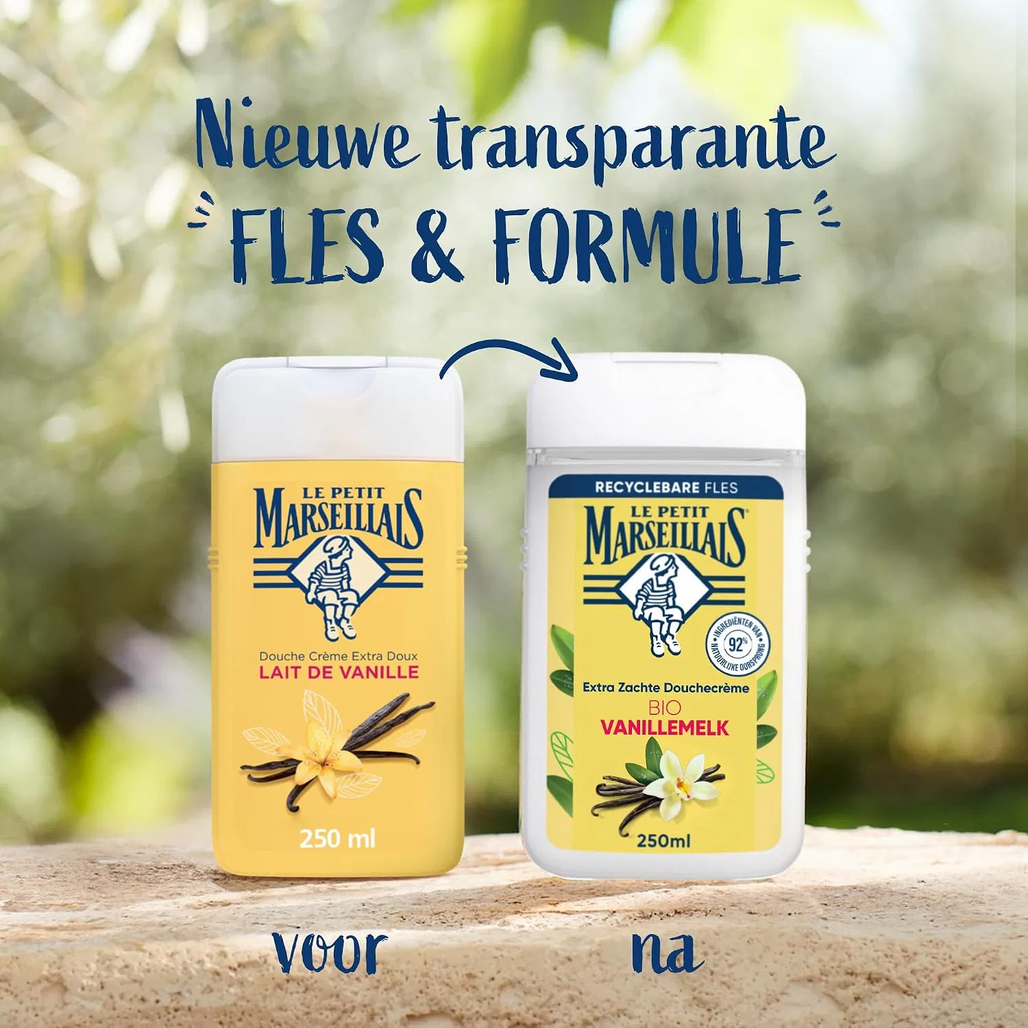 Гель для душа Extra Soft Organic Vanilla Milk Le Petit Marseillais, 12 x 250 мл — фото 3