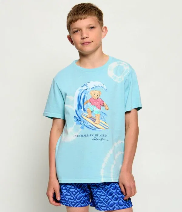 Детская футболка с коротким рукавом Polo Ralph Lauren, Azzurro