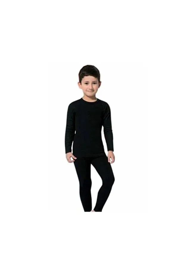 Детское термобелье для мальчиков с длинным рукавом J.J.Jilly Jolly Baby&Kids, Black
