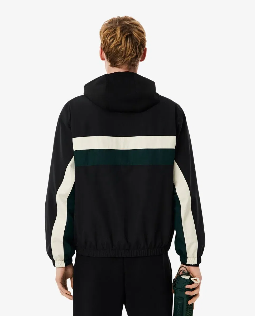 Мужская куртка-ветровка из полиэстера Lacoste, Negro — фото 2