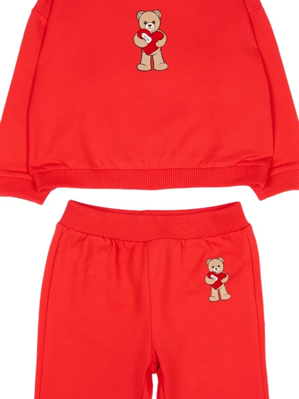 Спортивный костюм с Мишкой Тедди Moschino Kids, красный — фото 3