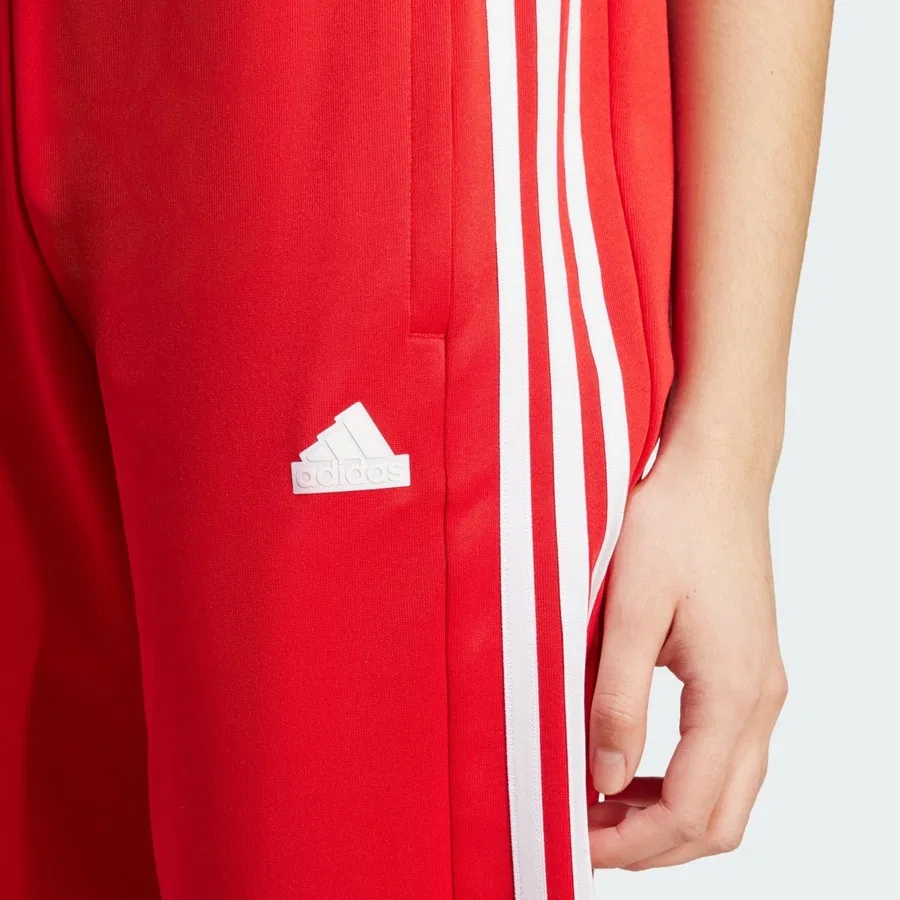 Спортивные брюки с зауженным кроем и 3 полосами Tiro Cut 3-Stripes Track Pants adidas, Красно-белый — фото 4