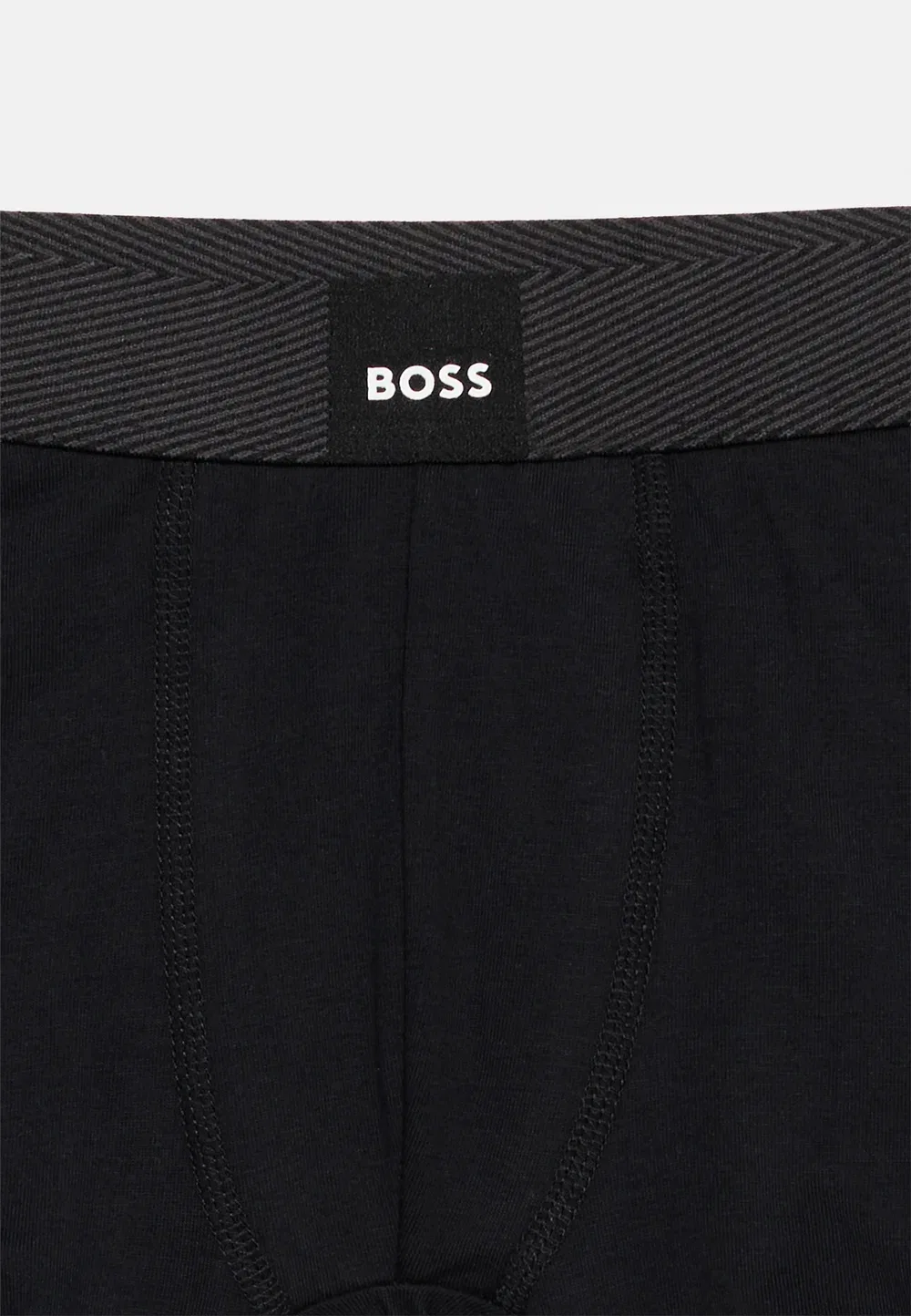 2 шт. - плавки Boss Kidswear, Black/Beige — фото 4