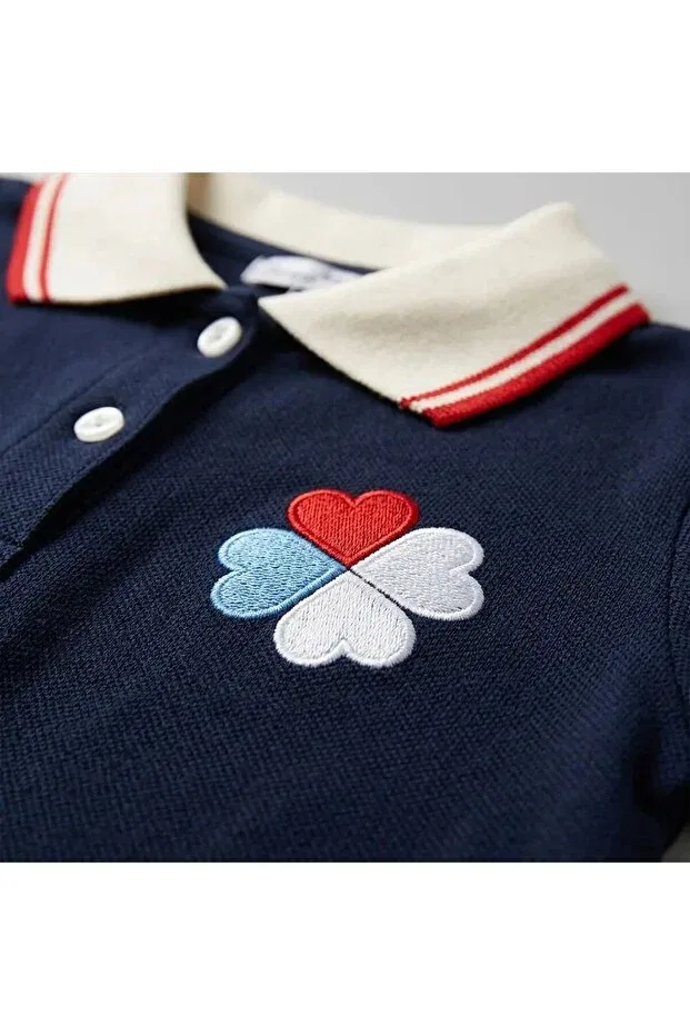 Детское платье для девочек с вышивкой Ta&Ce, Navy Blue — фото 3