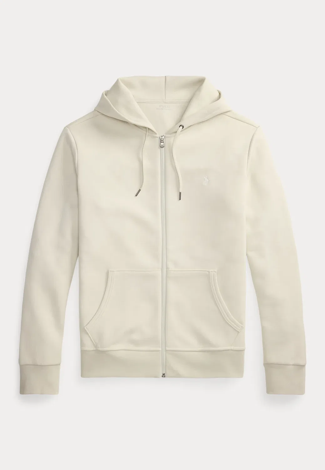 Худи из двойной вязки на молнии - толстовка на молнии Polo Ralph Lauren, Stone Pebble — фото 4