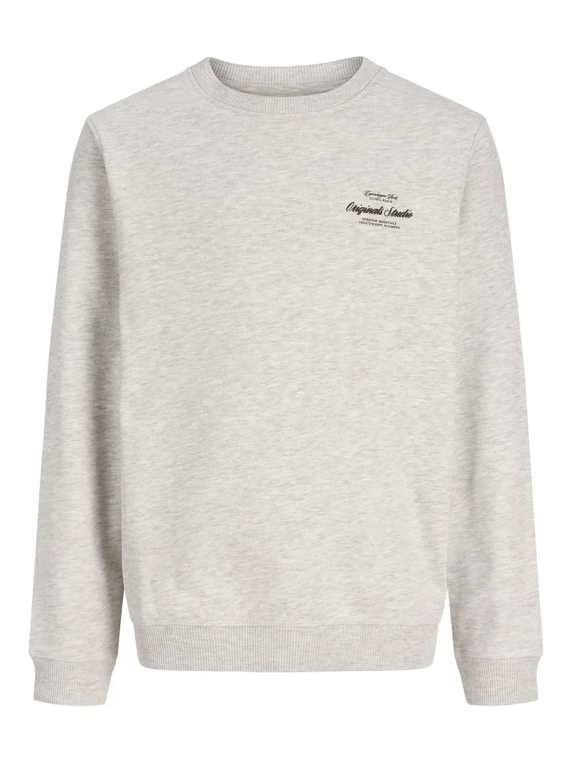 Свитшот меланжевый Jack & Jones Junior, белый