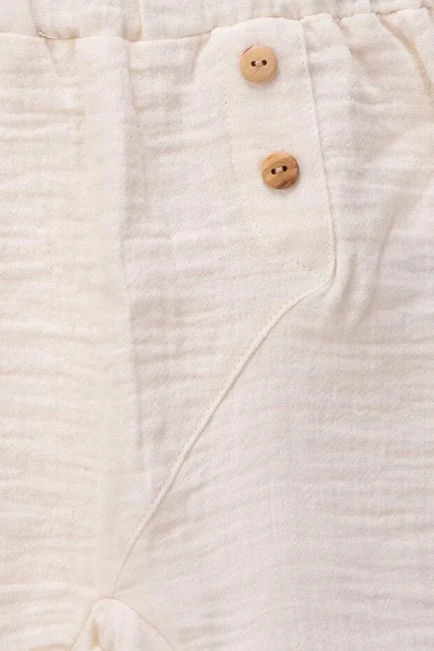 Детские шорты для девочек муслиновые Basics Lumybee, Nude Color — фото 3