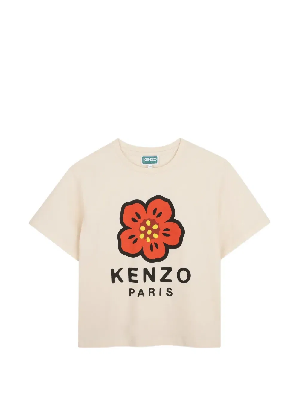 Футболка с логотипом Boke Kenzo Kids, цвет Cream White