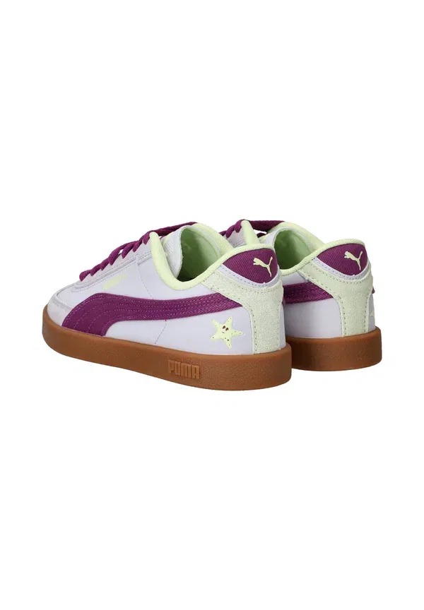 Кроссовки с кожаным верхом Club II Era Summer JR + PS Puma, Lavender Pop, Plum Wine, лавандовый — фото 4