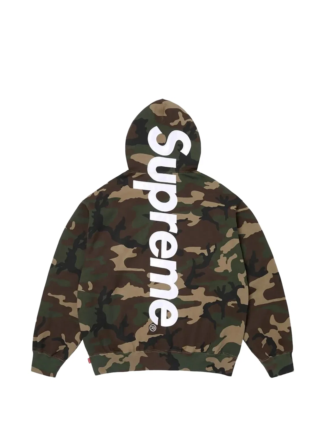 Толстовка SS 26 - Woodland Camo с капюшоном Supreme, зеленый — фото 2