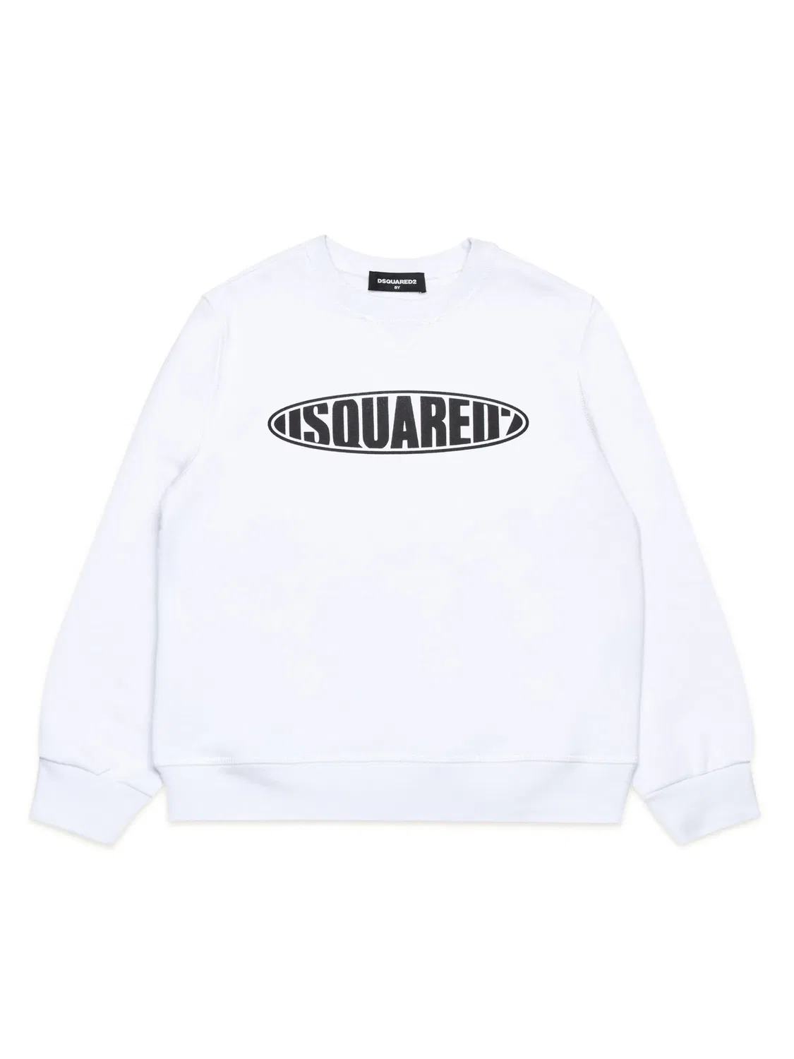 Свитшот из хлопкового джерси с логотипом DSQUARED2, белый