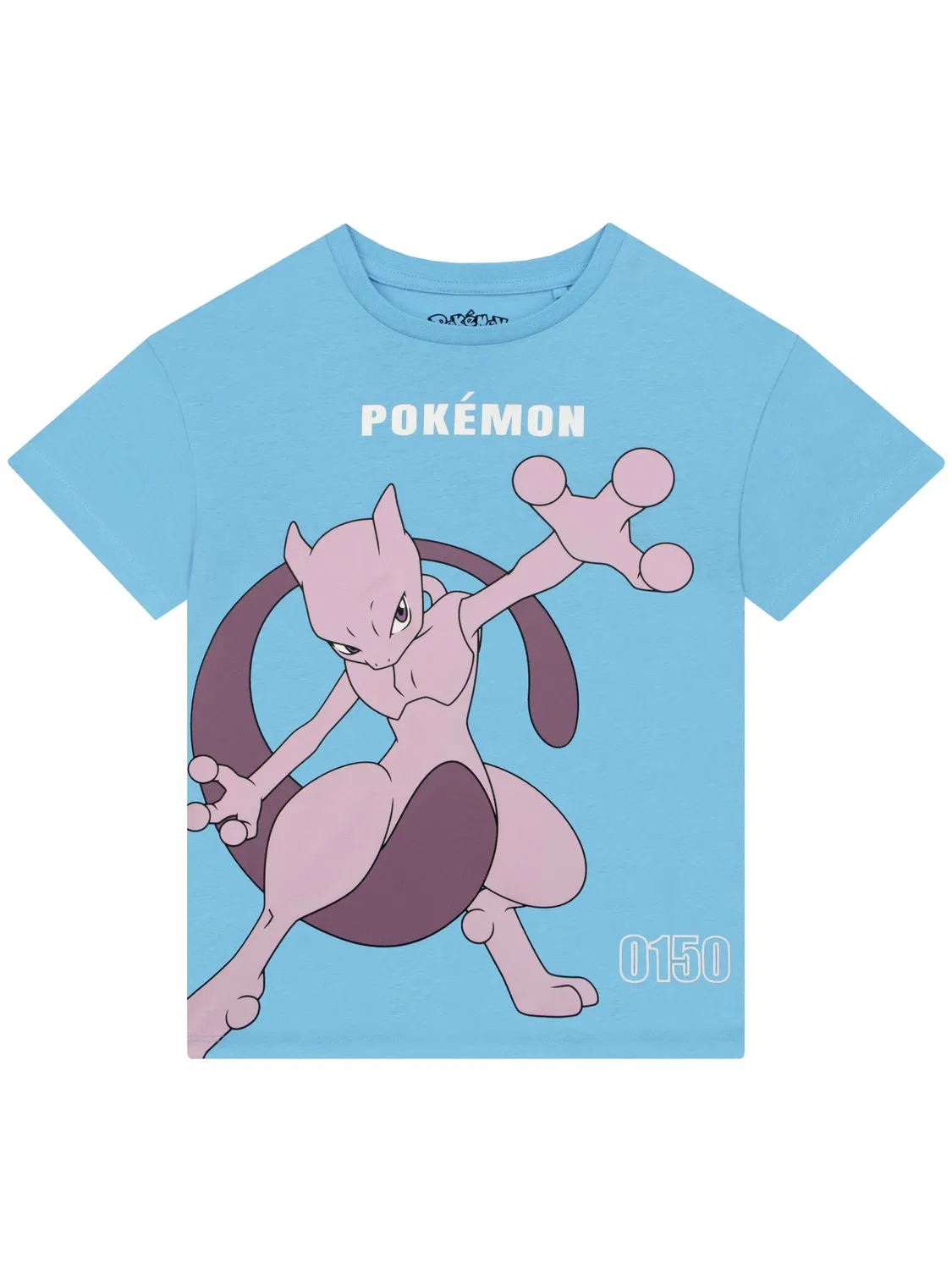 Футболки детские, набор 3 шт., Pokemon Pikachu, Raichu и Mewtwo Character, синий — фото 3