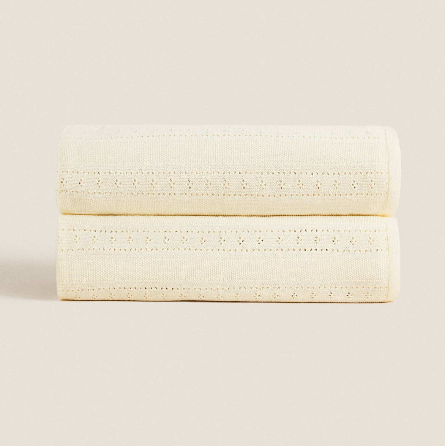 

Одеяло Zara Home Pointelle Cotton, желтый