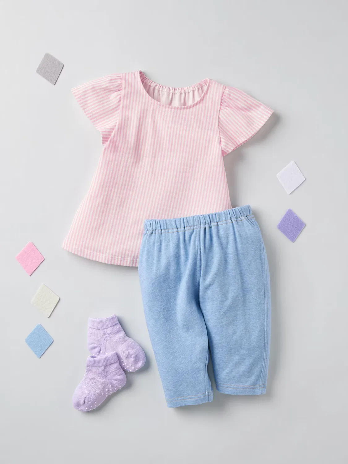 Леггинсы Uniqlo Airism, длина 7/8 и свободный крой, синий — фото 4