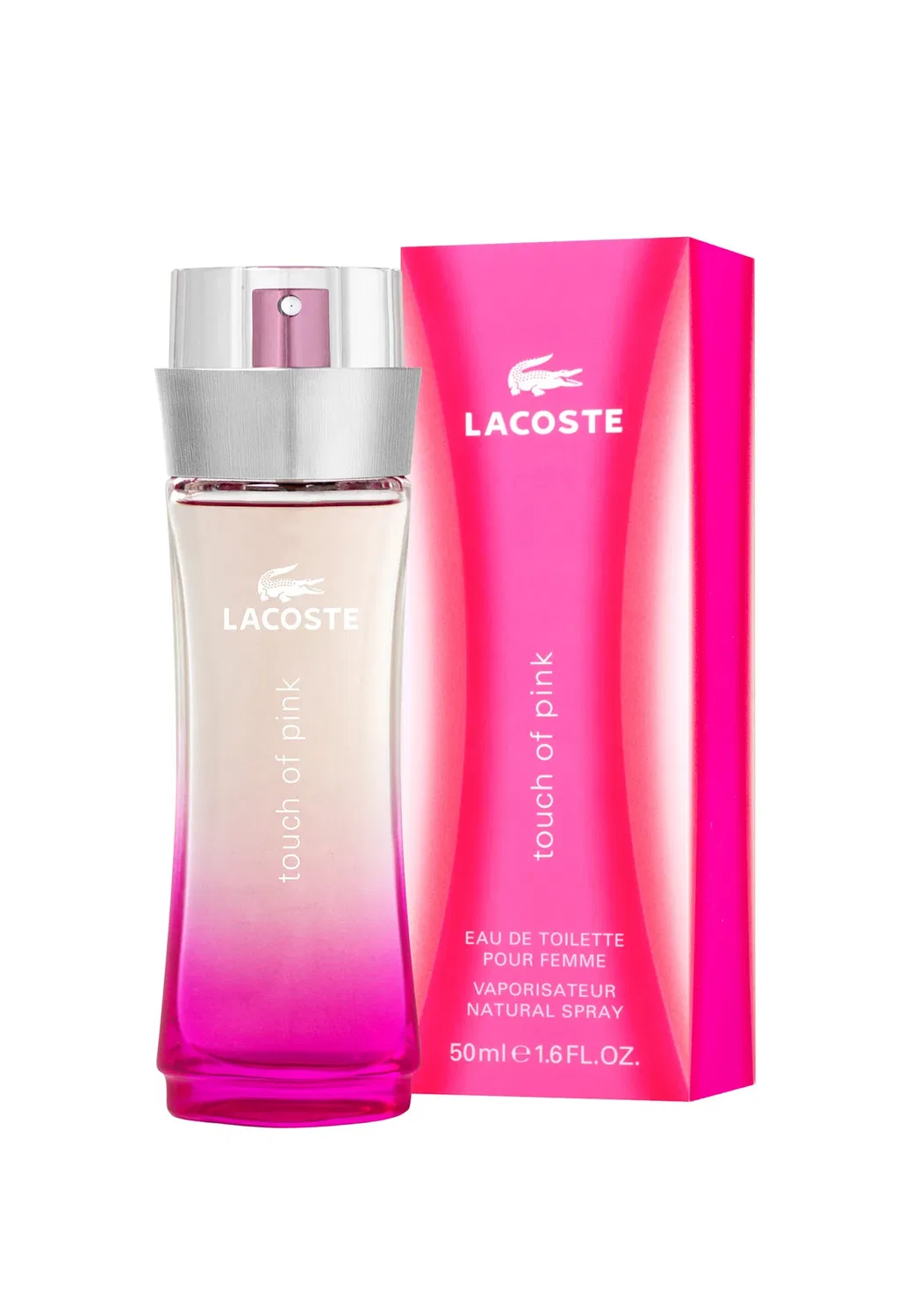 Прикосновение розовой туалетной воды - туалетная вода Lacoste Fragrances, 50 мл — фото 2