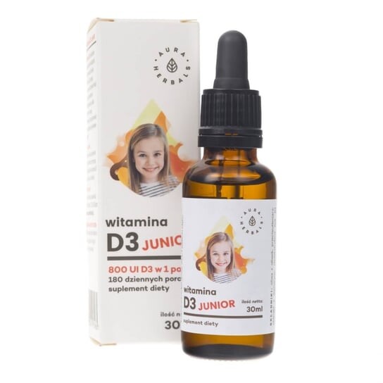 

Витамин D3 Юниор 800 МЕ Aura Herbals, 30 мл