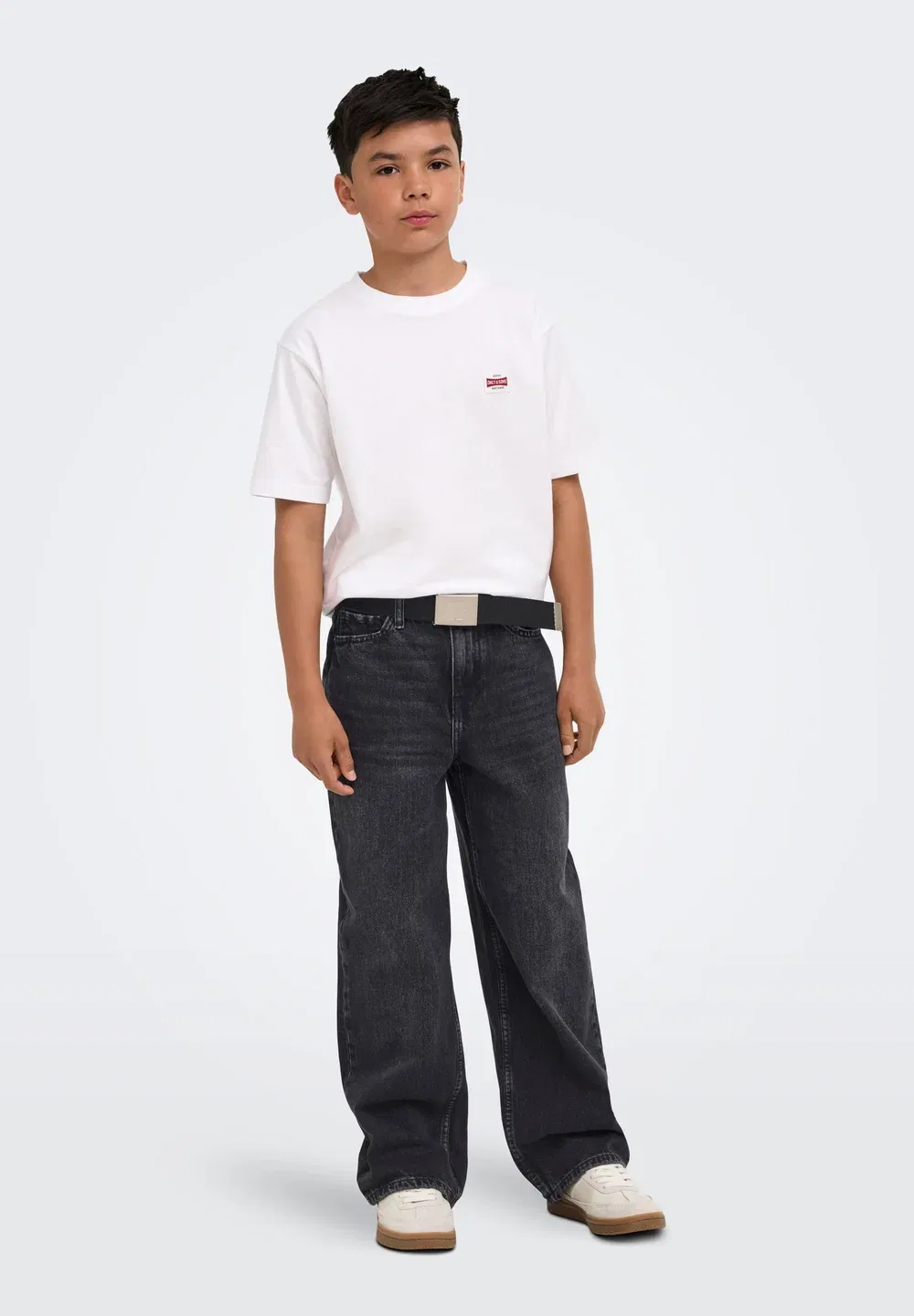 Osjremi Wide wb 8781 azg dnm noos - джинсы свободного кроя Only & Sons Junior, Washed Black