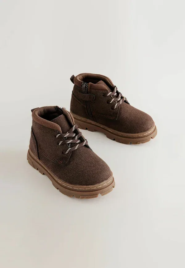 Ботинки из искусственной кожи Regular fit - baby shoes Next, шоколадный — фото 2